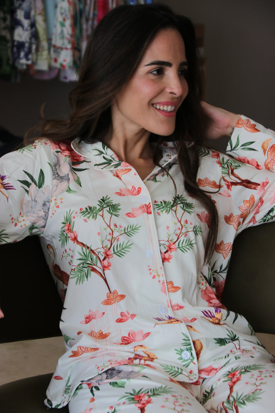 Flor de Cerezo con Aves