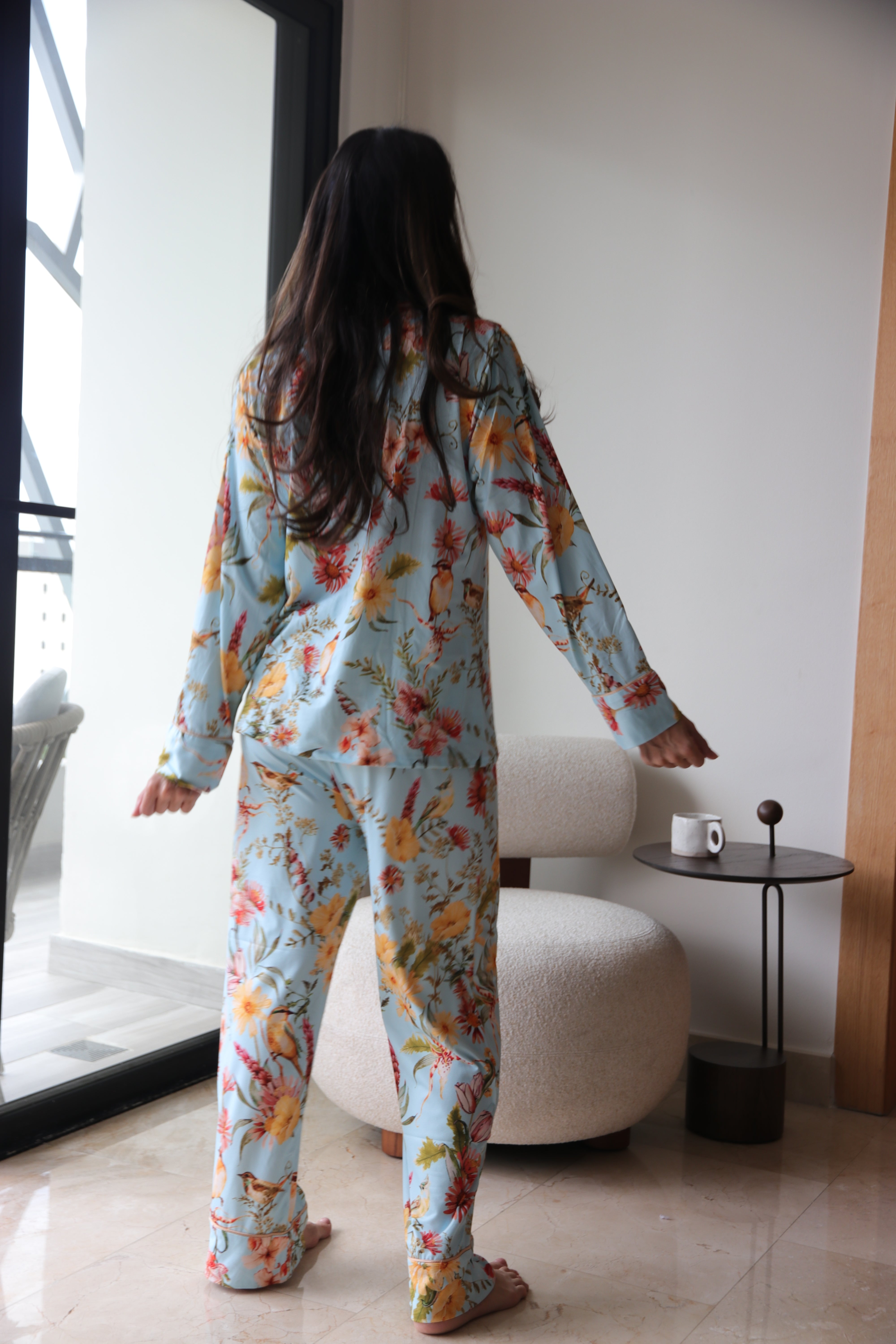 Pijama Garden Song (fondo celeste)