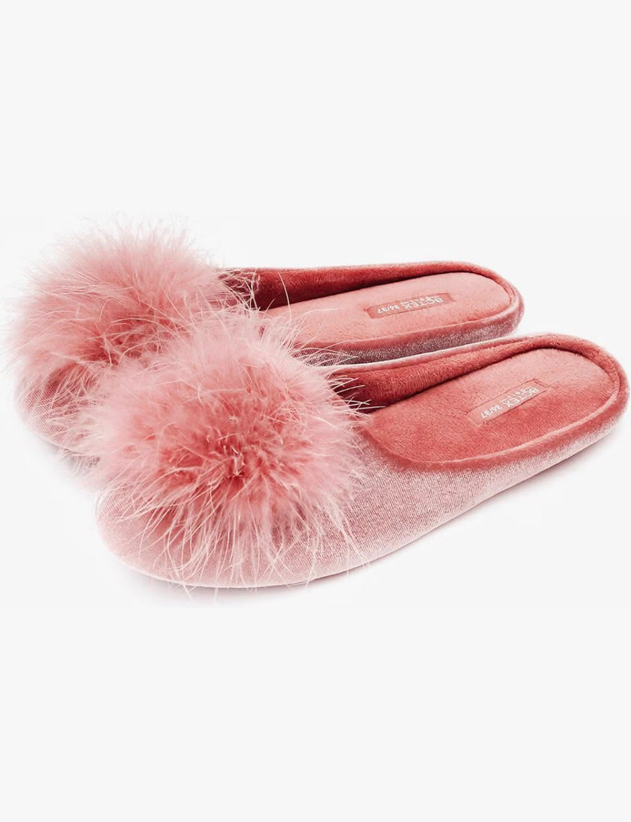 Pantuflas Velvet Rosa
