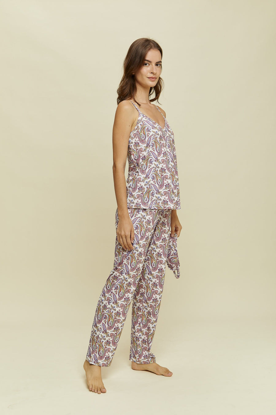 Mara Paisley Top y Pantalón